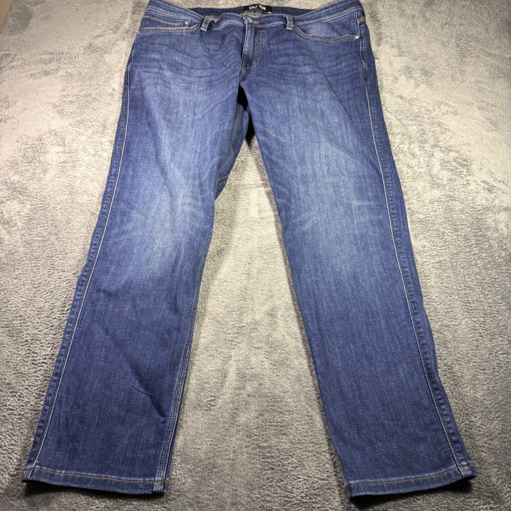 DU/ER L2X Slim Fit Performance Denim Jeans Mens 38x30 Blue Medium Wash Stretch